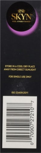 Lifestyles Skyn® Elite Non-Latex Lubricated Condoms Perspective: left