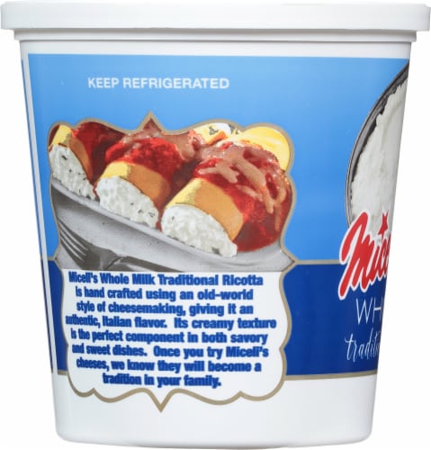 Miceli's® Traditional Ricotta Cheese Perspective: left