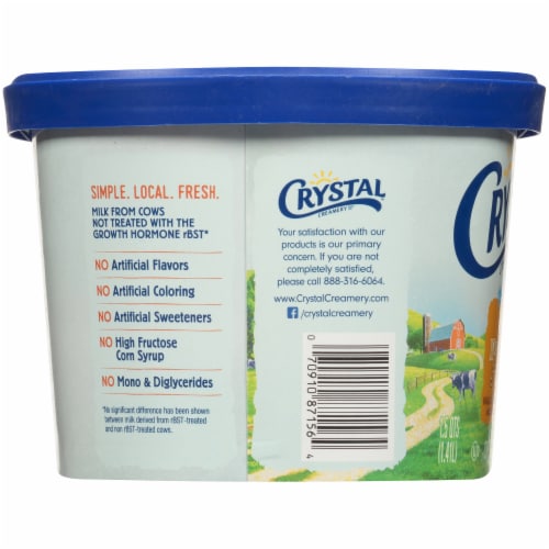 Crystal Creamery Denali Original Moose Tracks Ice Cream Perspective: left