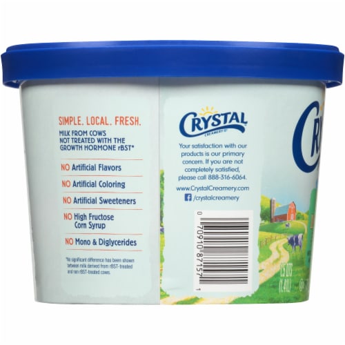 Crystal Creamery Denali Glacier Mint Moose Tracks Ice Cream Perspective: left