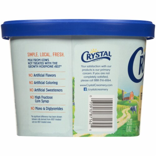 Crystal Creamery French Vanilla Ice Cream Perspective: left