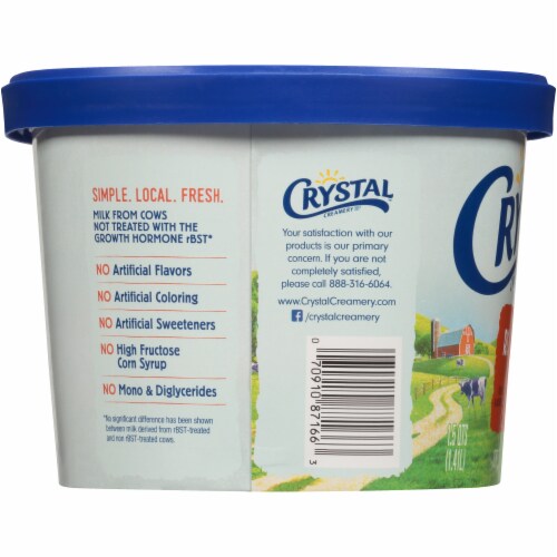 Crystal Creamery Rocky Road Ice Cream Perspective: left