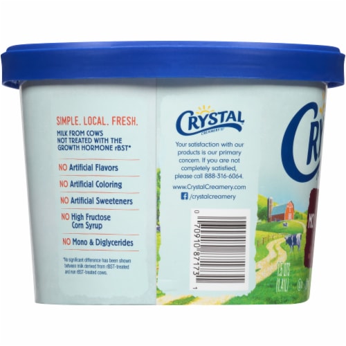 Crystal Creamery Brownie Mountain Sundae Ice Cream Perspective: left