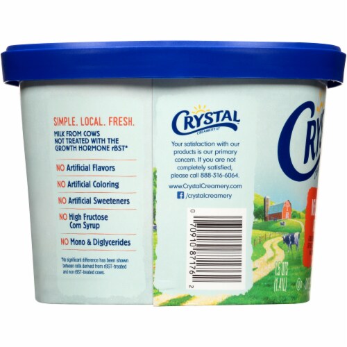 Crystal Creamery Neapolitan Ice Cream Perspective: left