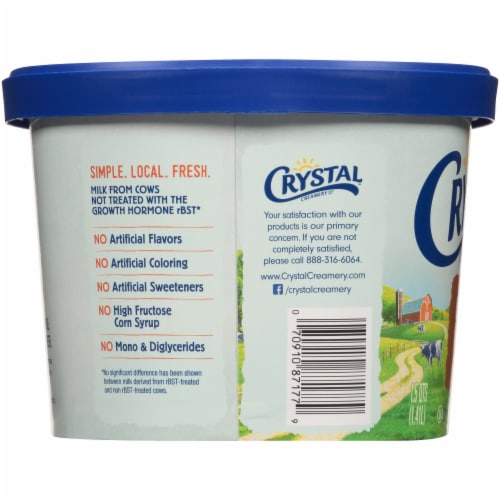 Crystal Creamery Chocolate Ice Cream Perspective: left