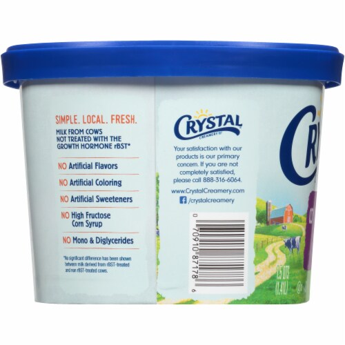Crystal Creamery Cookies & Cream Ice Cream Perspective: left