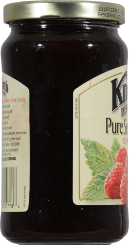 Knott's Berry Farm Pure Seedless Red Raspberry Jam Perspective: left
