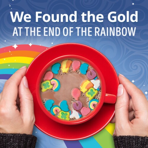 Swiss Miss® Milk Chocolate Hot Cocoa Mix with Lucky Charms Marshmallows Perspective: left