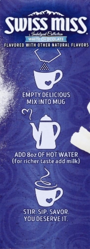 Swiss Miss® Indulgent Collection White Chocolate Hot Drink Mix Envelopes Perspective: left
