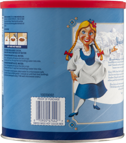 Swiss Miss® Milk Chocolate Hot Cocoa Mix Perspective: left