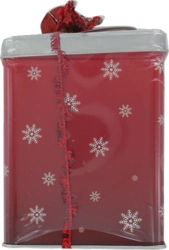 Swiss Miss Milk Chocolate Hot Cocoa Mix Snowman Tin Perspective: left