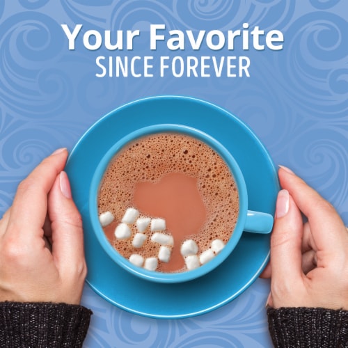 Swiss Miss Chocolate Hot Cocoa Mix With Marshmallows Perspective: left