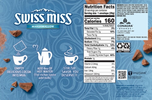 Swiss Miss® Hot Cocoa Mix with Marshmallows Multipack Perspective: left