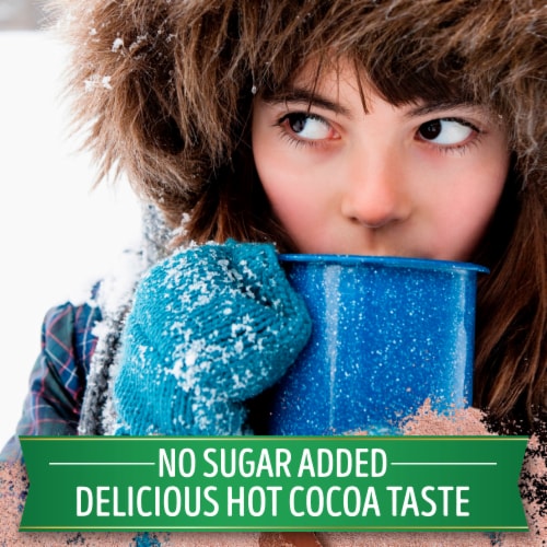 Swiss Miss No Sugar Added Milk Chocolate Flavored Hot Cocoa Mix Perspective: left
