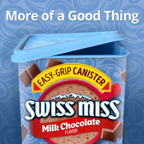 Swiss Miss Milk Chocolate Flavored Hot Cocoa Mix Perspective: left