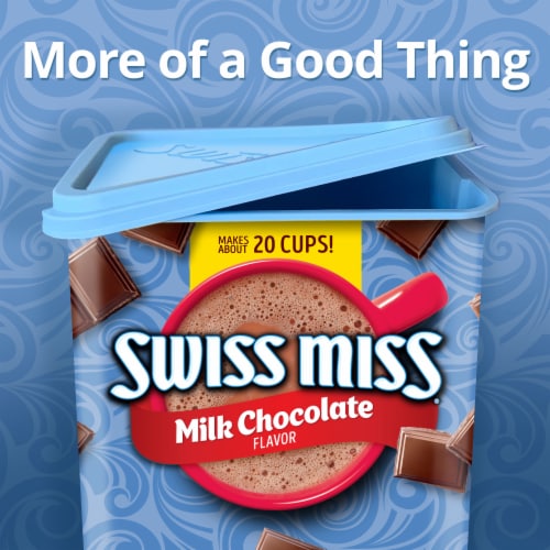 Swiss Miss Milk Chocolate Flavored Hot Cocoa Mix Perspective: left