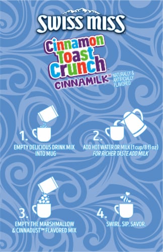 Swiss Miss® Cinnamon Toast Crunch Cinnamilk™ Flavored Hot Drink Mix Perspective: left