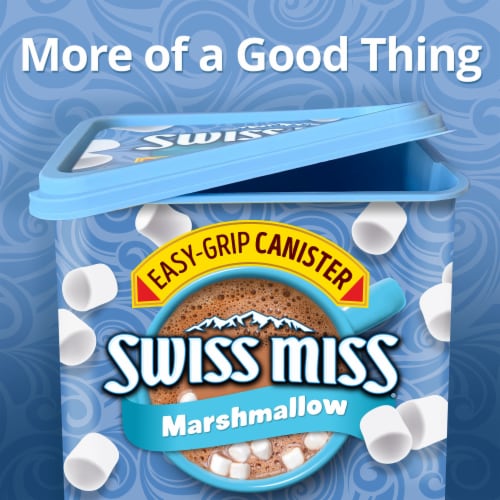Swiss Miss Hot Cocoa Drink Mix Milk Chocolate With Marshmallows Perspective: left