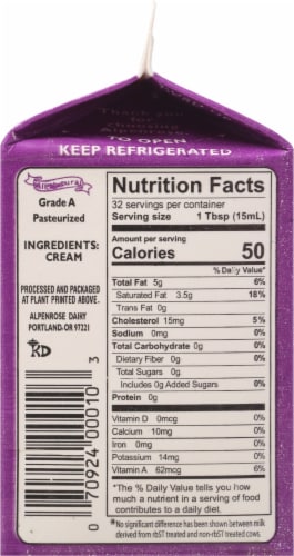 Alpenrose® Heavy Whipping Cream Perspective: left