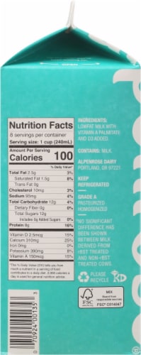 Alpenrose® Lite & Trim 1% Low Fat Milk Perspective: left