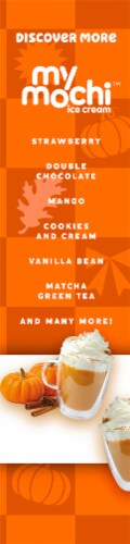 My Mochi™ Pumpkin Spice Ice Cream Pieces Perspective: left