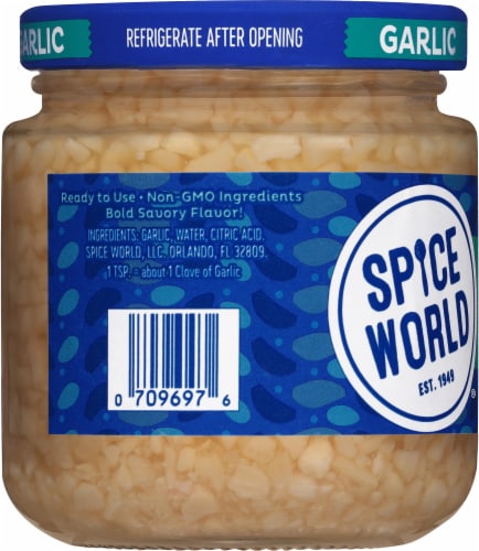 Spice World Chopped Garlic Perspective: left