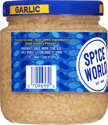 Spice World Garlic, Minced - 9.5 oz