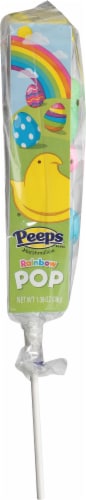Peeps® Rainbow Marshmallow Chicks Pops Easter Candy Perspective: left