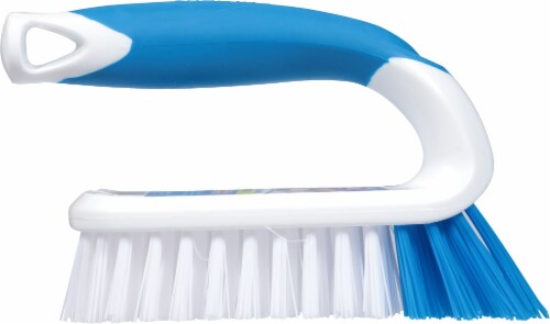 Clorox™ Small Iron Handle Scrub Brush Perspective: left