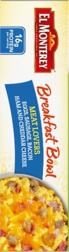 El Monterey® Meat Lovers' Breakfast Bowl Frozen Meal Perspective: left