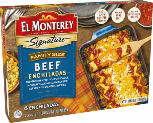 El Monterey® Signature Family Size Frozen Beef Enchiladas Perspective: left