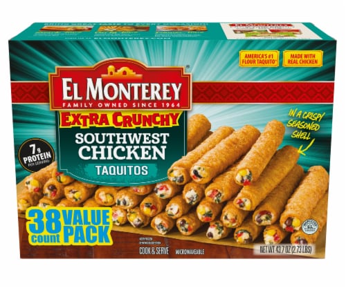 El Monterey Extra Crunchy Southwest Chicken Taquito Value Pack Perspective: left