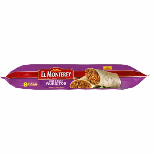 El Monterey® Family Size Beef & Bean Frozen Burritos Perspective: left
