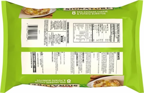 El Monterey® Signature Egg Sausage Cheese & Potato Frozen Breakfast Burritos Perspective: left