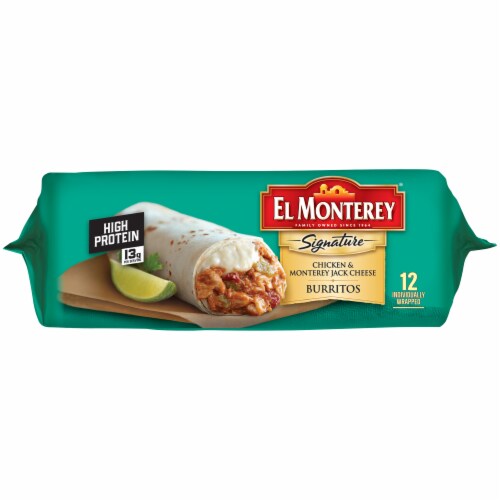 El Monterey® Signature Chicken & Monterey Jack Cheese Burritos 12 Count