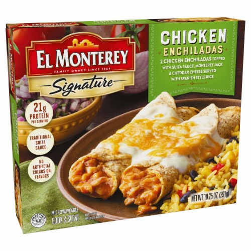El Monterey® Signature Frozen Chicken Enchiladas Perspective: left