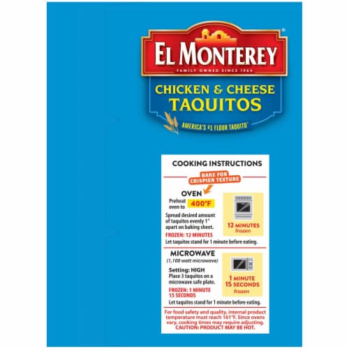 El Monterey® Chicken & Cheese Flour Taquitos Value Pack Perspective: left