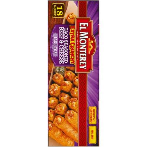 El Monterey® Extra Crunchy Taco Seasoned Beef & Cheese Taquitos, 18 ct /  24.2 oz - Jay C Food Stores