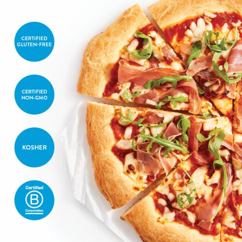 King Arthur Gluten-Free Bread and Pizza Mix, Non-GMO Project Verified, Certified Kosher Perspective: left