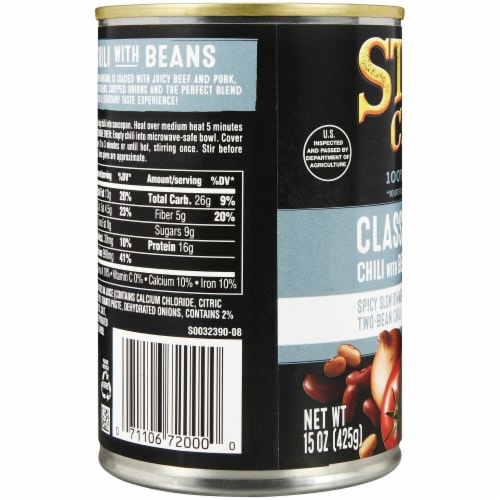 Wendy's Chili With Beans, Canned Chili, 15 oz.