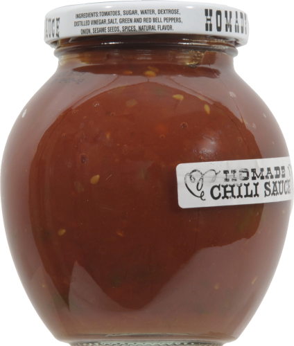 Homade Chili Sauce Perspective: left