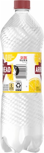 Arrowhead® Lemon Sparkling Mountain Spring Water Perspective: left