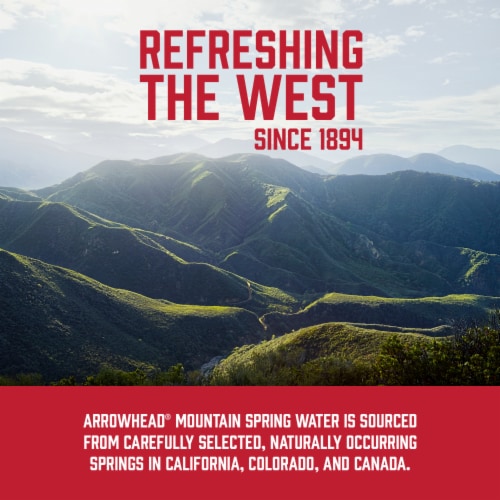 Arrowhead 100% Mountain Spring Bottled Water Perspective: left