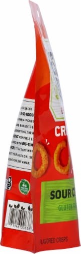 Harvest Snaps® Red Lentil Crunchy Loops Sour Cream & Onion Perspective: left