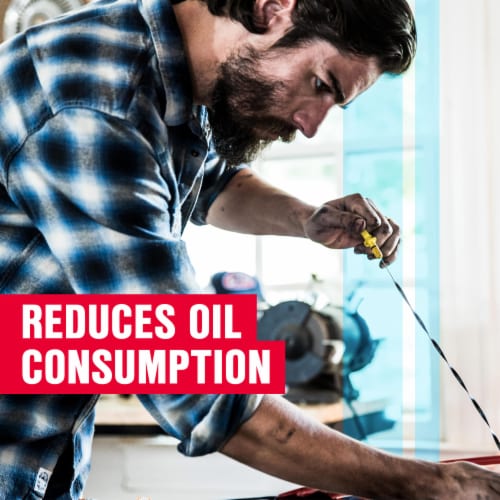 STP High Viscosity Oil Treatment Perspective: left