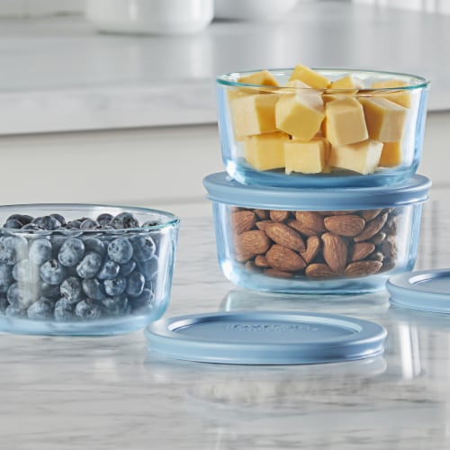 Pyrex Glass Food Storage Containers Perspective: left