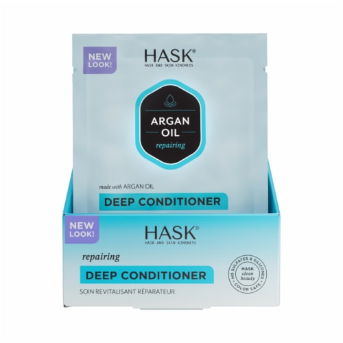 Hask® Argan Oil Intense Deep Conditioning Hair Treatment Perspective: left