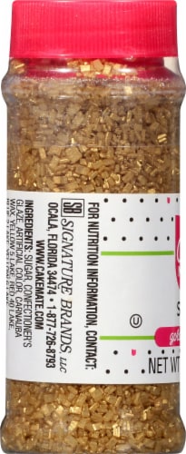 Cake Mate Decorating Cupcake Gems Glitter Gold Perspective: left