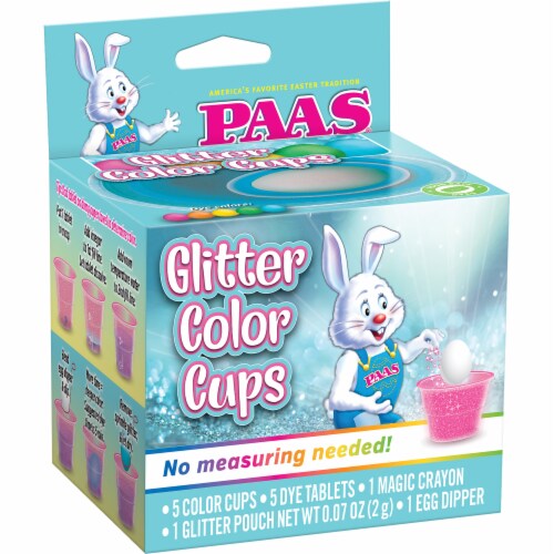 PAAS® Glitter Color Cups Perspective: left