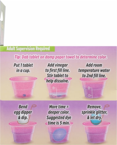 PAAS® Glitter Color Cups Easter Egg Decorating Kit Perspective: left